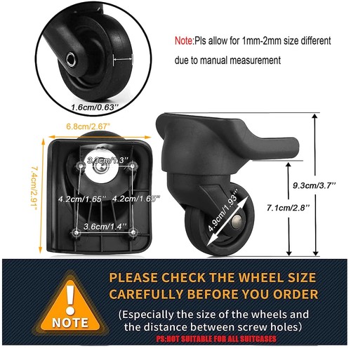 Luggage wheel repair - wheel,